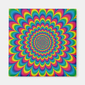 Psychedelisches Design Magnet (Vorne)