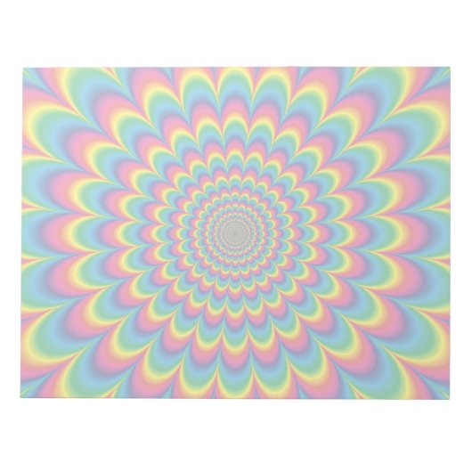 Psychedelisches Design Notizblock (Vorderseite)