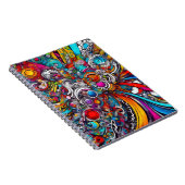 Psychedelisches Design Notizblock (Rechte Seite)