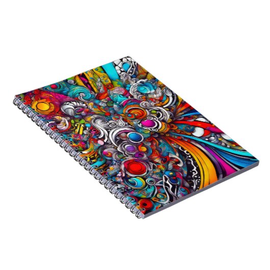 Psychedelisches Design Notizblock (Rechte Seite)