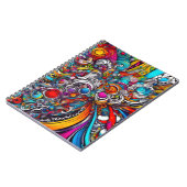 Psychedelisches Design Notizblock (Linke Seite)