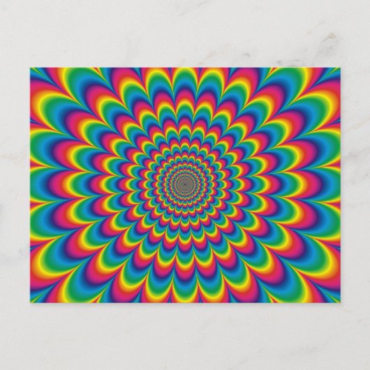 Psychedelisches Design Postkarte (Vorderseite)