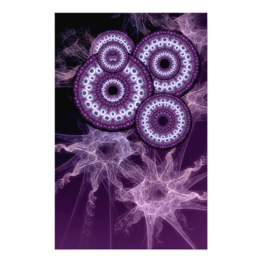 Psychedelisches Doorways Lila Fantasy Foto (Vorne)