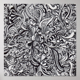 psychedelisches Eileplakat Poster