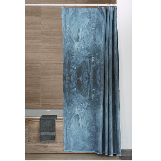 Psychedelisches Eismuster Duschvorhang