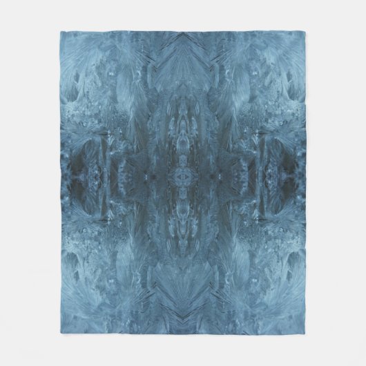Psychedelisches Eismuster Fleecedecke (Vorderseite)