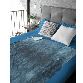 Psychedelisches Eismuster Fleecedecke