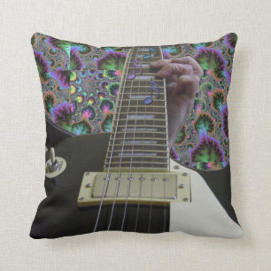 Psychedelisches elektrisches Gitarrenmusik-Kissen Kissen
