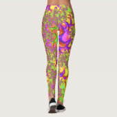 Psychedelisches farbiges Acid Trip Abstraktes Frak Leggings (Rückseite)