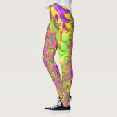 Psychedelisches farbiges Acid Trip Abstraktes Frak Leggings (Links)
