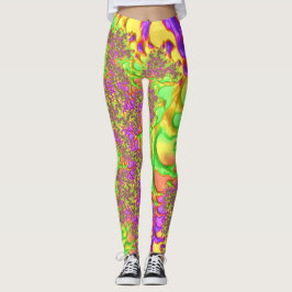 Psychedelisches farbiges Acid Trip Abstraktes Frak Leggings