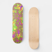 Psychedelisches farbiges Acid Trip Abstraktes Frak Skateboard (Vorderseite)