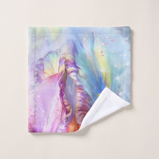 Psychedelisches Farbschema Badhandtuch Set (Waschlappen)