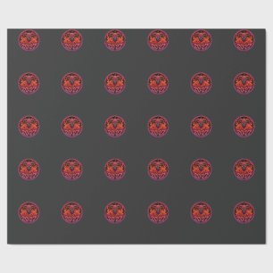 Psychedelisches Feuer Widder Geschenkpapier