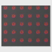 Psychedelisches Feuer Widder Geschenkpapier (Flach)