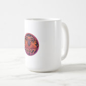 Psychedelisches Feuer Widder Kaffeetasse (VorderseiteRechts)