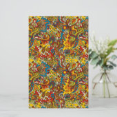 Psychedelisches Flow-Srapbook, matt stationär Briefpapier (Stehend Vorderseite)