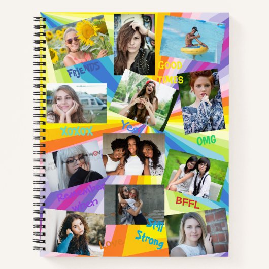 Psychedelisches Foto Notebook HAMbWG Notizblock (Vorderseite)