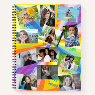 Psychedelisches Foto-Notizbuch  HAMbWG Notizblock