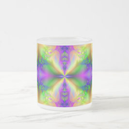Psychedelisches Fraktal 85 ~ Mattierte Glass-Tasse Mattglastasse