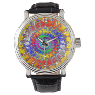 Psychedelisches Fraktal Armbanduhr