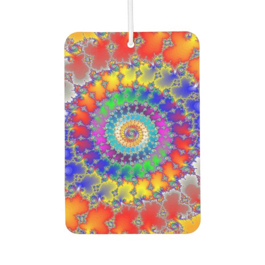 Psychedelisches Fraktal Autolufterfrischer (Vorderseite)