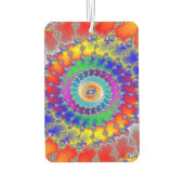 Psychedelisches Fraktal Autolufterfrischer (Rückseite)