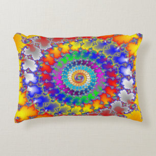 Psychedelisches Fraktal Dekokissen