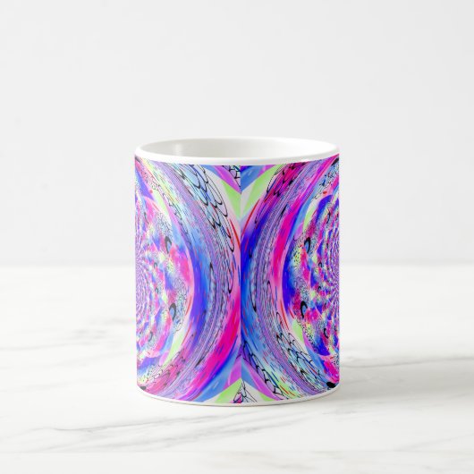 Psychedelisches Fraktal Design Kaffeetasse (Mittel)