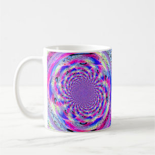 Psychedelisches Fraktal Design Kaffeetasse
