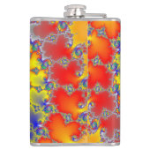 Psychedelisches Fraktal Flachmann (Rückseite)