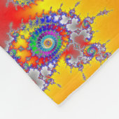 Psychedelisches Fraktal Fleecedecke (Ecke)