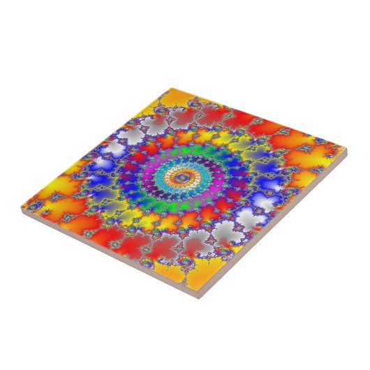 Psychedelisches Fraktal Fliese (Seite)