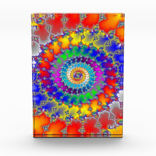 Psychedelisches Fraktal Fotoblock (Vorderseite)