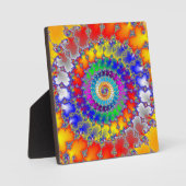 Psychedelisches Fraktal Fotoplatte (Vorderseite)