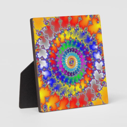 Psychedelisches Fraktal Fotoplatte (Vorderseite)