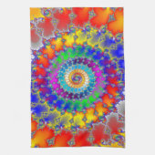 Psychedelisches Fraktal Geschirrtuch (Vertikal)