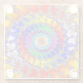 Psychedelisches Fraktal Glasuntersetzer (Rückseite)