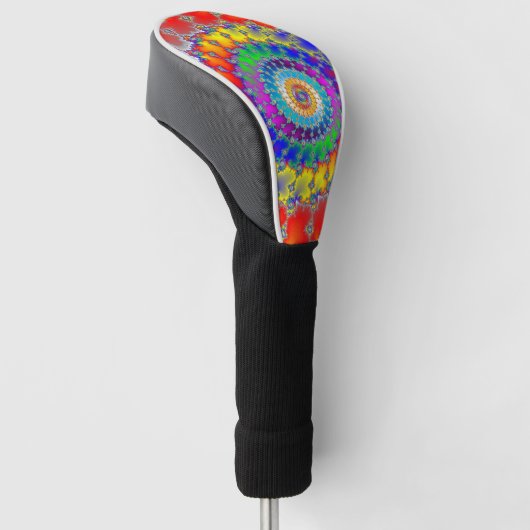Psychedelisches Fraktal Golf Headcover (angewinkelt)