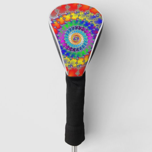 Psychedelisches Fraktal Golf Headcover (Vorderseite)