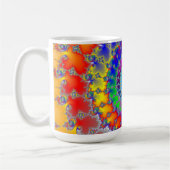 Psychedelisches Fraktal Kaffeetasse (Links)