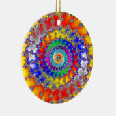 Psychedelisches Fraktal Keramik Ornament (Rechts)
