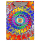 Psychedelisches Fraktal Klemmbrett (Vorderseite)