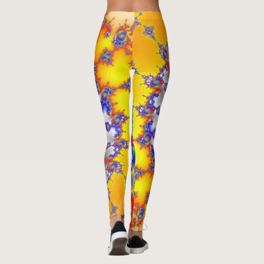 Psychedelisches Fraktal Leggings (Rückseite)