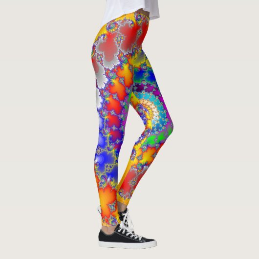 Psychedelisches Fraktal Leggings (Rechts)