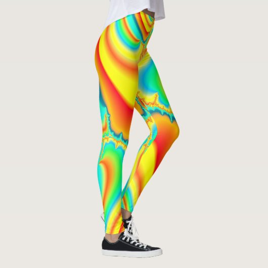 Psychedelisches Fraktal Leggings (Rechts)