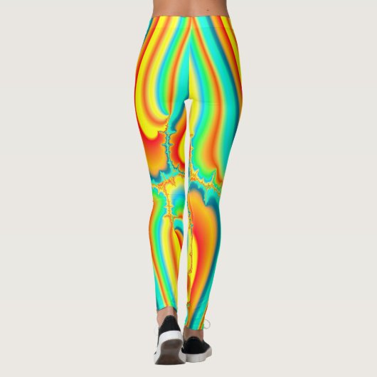 Psychedelisches Fraktal Leggings (Rückseite)