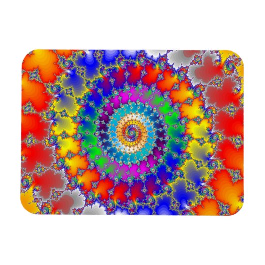 Psychedelisches Fraktal Magnet (Horizontal)