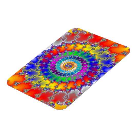 Psychedelisches Fraktal Magnet (Linke Seite)