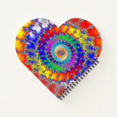 Psychedelisches Fraktal Notizblock (Rückseite)